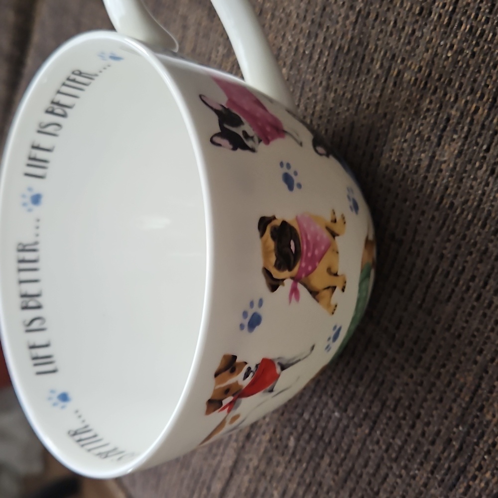 Portobello by Design Life Is Better... With A Dog Mug